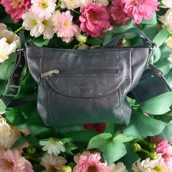 Stone & Company Black Leather Purse Shoulder Bag 12096 - Picture 3 of 8